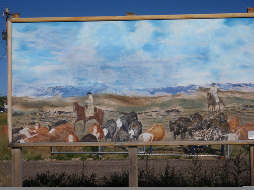 Encampment, WY: Mural Sign Art 1.